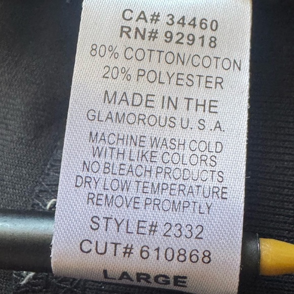 JUICY COUTURE Hoodie Y2K Black Velour RARE Rhinestone Pink Crown Logo Large NWT - Picture 8 of 11